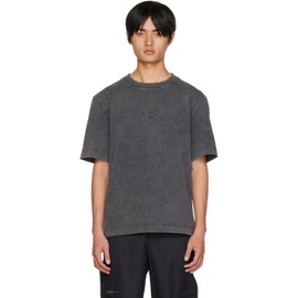 한 코펜하겐 Han Kjobenhavn Gray Distressed T-Shirt 222827M213004