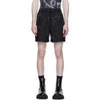 한 코펜하겐 Han Kjobenhavn Black Jacquard Track Shorts 232827M193003