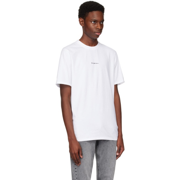  한 코펜하겐 Han Kjobenhavn White Casual T-Shirt 231827M213016