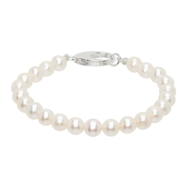  하튼 랩스 Hatton Labs White Classic Pearl Bracelet 232481M142014