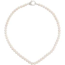 하튼 랩스 Hatton Labs White Pearl Classic Chain Necklace 232481M145014