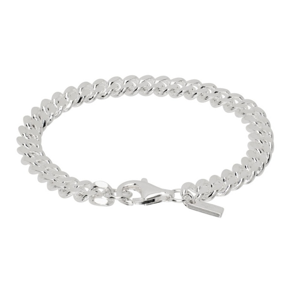  하튼 랩스 Hatton Labs Silver Curb Chain Bracelet 232481M142016