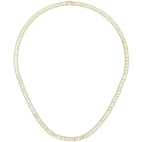 하튼 랩스 Hatton Labs SSENSE Exclusive Silver & Yellow Emerald Cut Tennis Chain Necklace 241481M145035