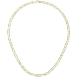 하튼 랩스 Hatton Labs SSENSE Exclusive Silver & Yellow Emerald Cut Tennis Chain Necklace 241481M145035