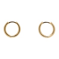 하튼 랩스 Hatton Labs Gold Small Round Hoop Earrings 241481M144002
