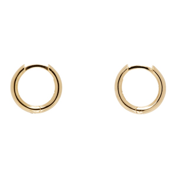  하튼 랩스 Hatton Labs Gold Small Round Hoop Earrings 241481M144002