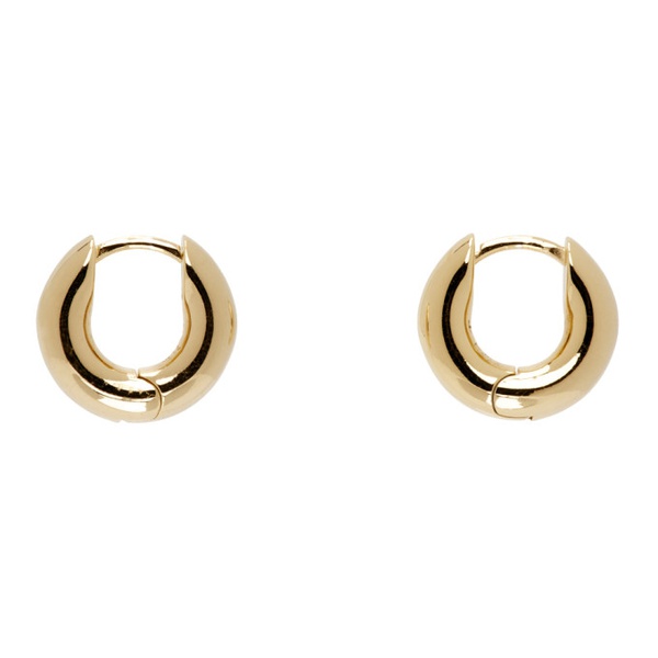  하튼 랩스 Hatton Labs Gold Round Hoop Earrings 241481M144004