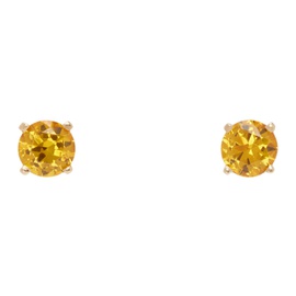 하튼 랩스 Hatton Labs SSENSE Exclusive Gold & Yellow Round Stud Earrings 241481M144027