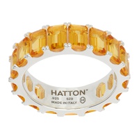 하튼 랩스 Hatton Labs SSENSE Exclusive Silver & Yellow Octagon Eternity Ring 241481M147015