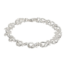하튼 랩스 Hatton Labs Silver Thorn Link Bracelet 241481M142005
