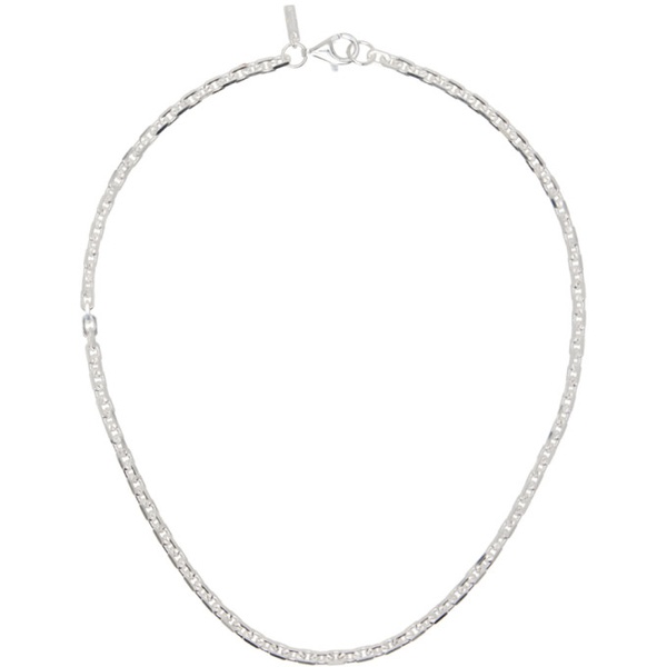  하튼 랩스 Hatton Labs Silver Classic Anchor Chain Necklace 241481M145001