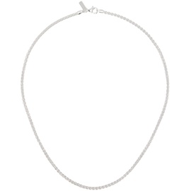 하튼 랩스 Hatton Labs Silver Classic Rope Chain Necklace 241481M145016