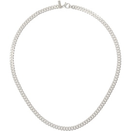 하튼 랩스 Hatton Labs Silver Classic Mini Cuban Chain Necklace 241481M145019