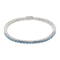 하튼 랩스 Hatton Labs Silver & Blue Classic Tennis Bracelet 241481M142028