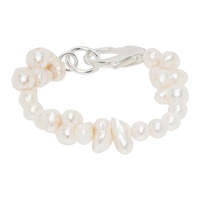 하튼 랩스 Hatton Labs SSENSE Exclusive White Pearl Bracelet 231481M142008