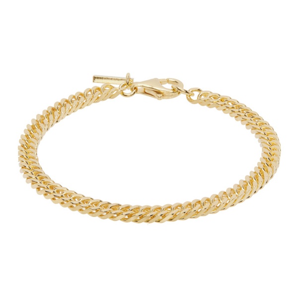  하튼 랩스 Hatton Labs Gold Mini Curb Chain Bracelet 231481M142020