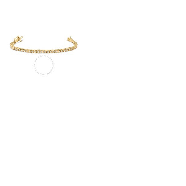  Haus Of Brilliance 10K Yellow Gold Plated .925 Sterling Silver 1.0 Cttw Miracle-Set Diamond Round Faceted Bezel Tennis Bracelet (I-J Color, I3 Clarity) - 6 018977B600
