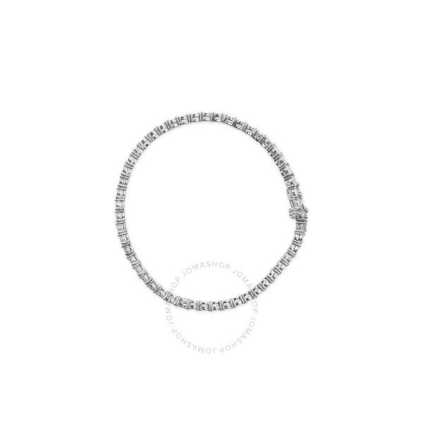  Haus Of Brilliance .925 Sterling Silver 1/2 Cttw Lab Grown Diamond Illusion-Set Miracle Plate Tennis Bracelet 60-7621WLD