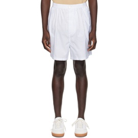 헤드 메이너 Hed Mayner White Striped Shorts 241897M193000