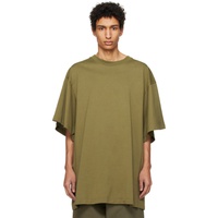 헤드 메이너 Hed Mayner Green Dropped Shoulder T-Shirt 241897M213002