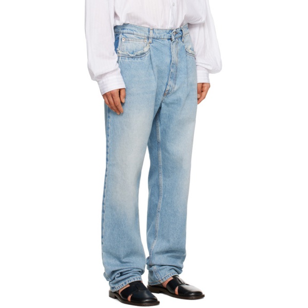  헤드 메이너 Hed Mayner Blue Seam Pocket Jeans 231897M186003