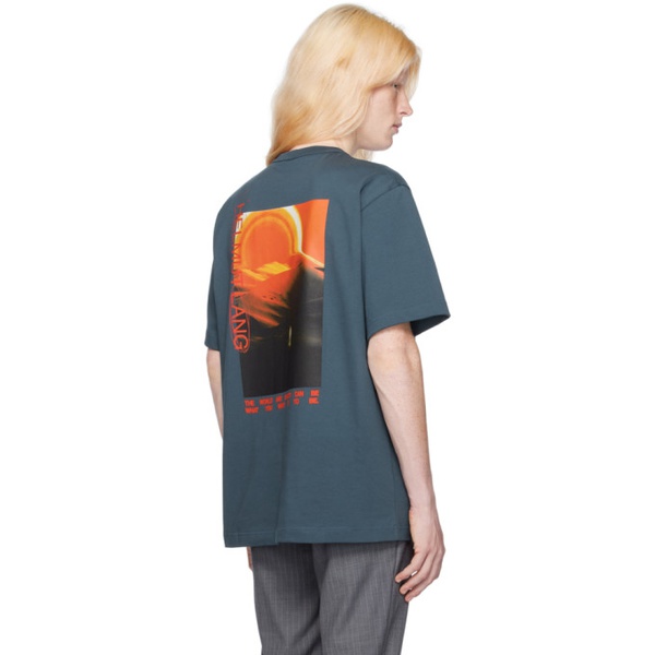  핼무트랭 Helmut Lang Blue Space T-Shirt 241154M213003