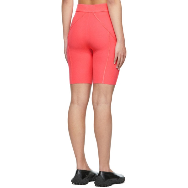  핼무트랭 Helmut Lang Pink Ribbed Bike Shorts 221154F088009