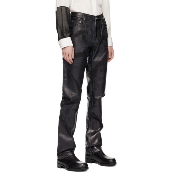  핼무트랭 Helmut Lang Black Foiled Jeans 241154M186009