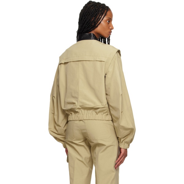  핼무트랭 Helmut Lang Beige Oversized Bomber 231154F058000