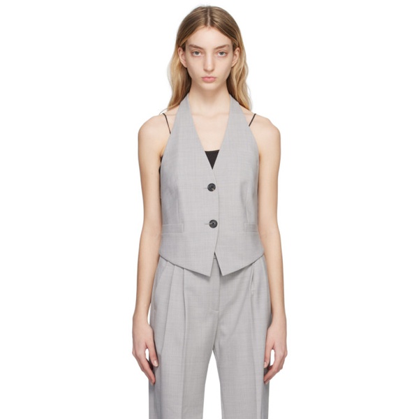  핼무트랭 Helmut Lang Gray Halter Vest 231154F057009