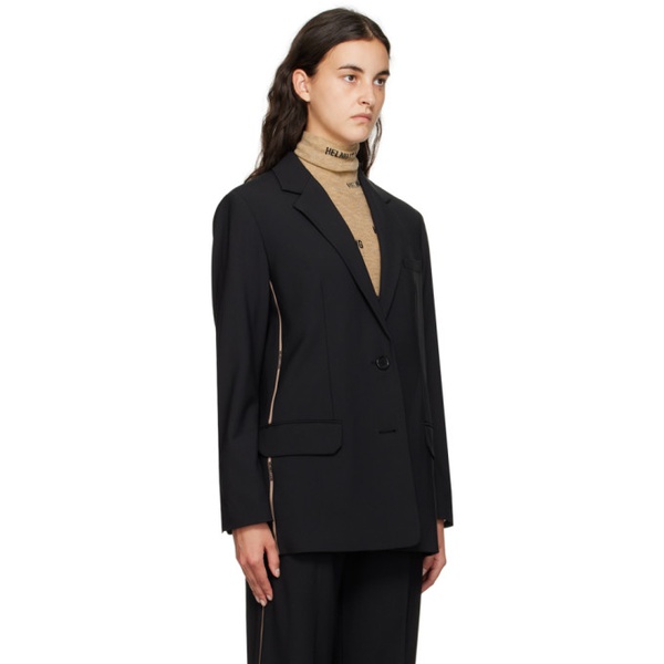  핼무트랭 Helmut Lang Black Jacquard Blazer 232154F057008