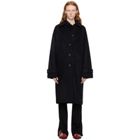 핼무트랭 Helmut Lang Black Eyelet Coat 232154F059000