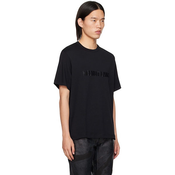  핼무트랭 Helmut Lang Black Embroidered T-Shirt 242154M213001