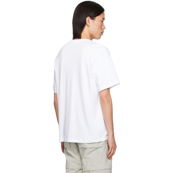  핼무트랭 Helmut Lang White Embroidered T-Shirt 242154M213002