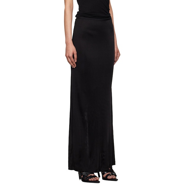  핼무트랭 Helmut Lang Black Slit Maxi Skirt 242154F093000