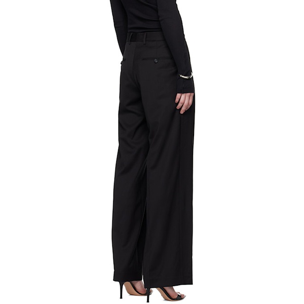  핼무트랭 Helmut Lang Black Double Pleated Trousers 242154F087007