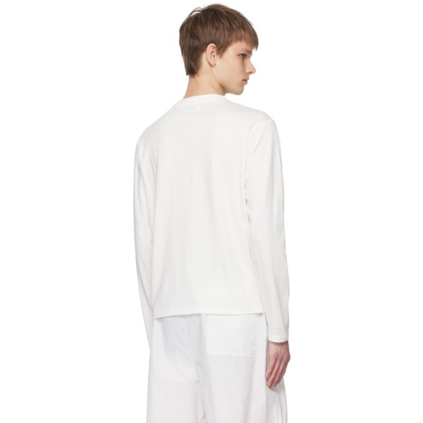  헨릭 빕스코브 Henrik Vibskov White Out For Delivery Long Sleeve T-Shirt 241392M213000