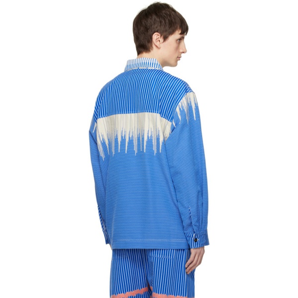  헨릭 빕스코브 Henrik Vibskov Blue New Crunch Shirt 231392M192000