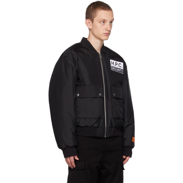  헤론 프레스톤 Heron Preston Black HPC Bomber Jacket 232967M175002