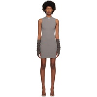 헤론 프레스톤 Heron Preston Gray HPNY Minidress 231967F052008