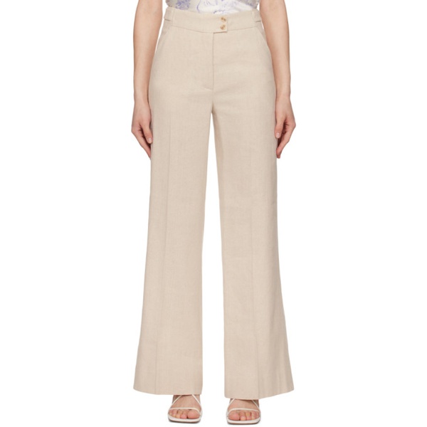  홀츠베일러 Holzweiler Beige Ella Trousers 241946F087020