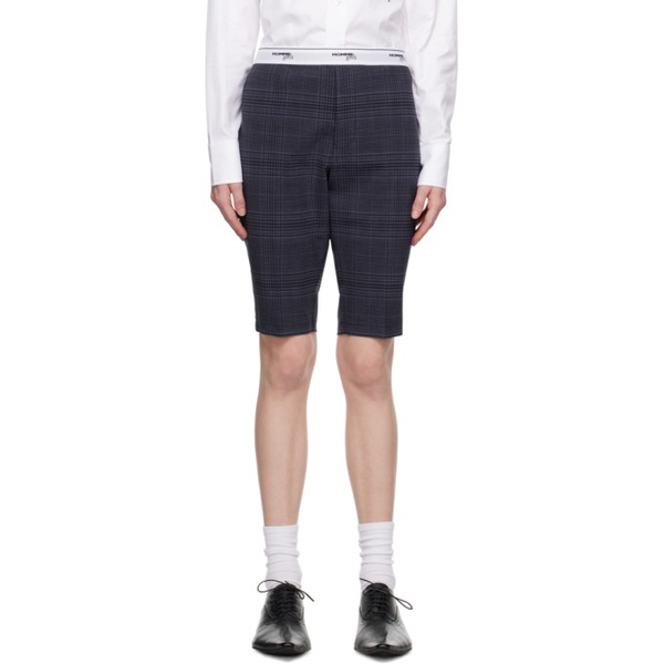  HommeGirls SSENSE Work Capsule Navy & Gray Shorts 231783F088011