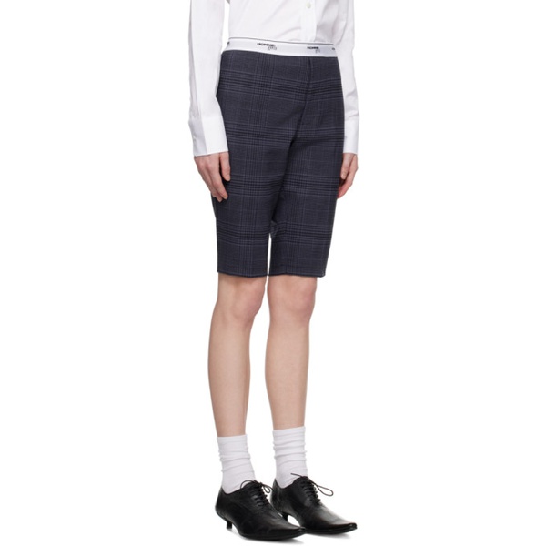  HommeGirls SSENSE Work Capsule Navy & Gray Shorts 231783F088011