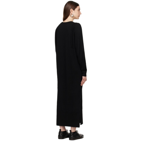  하우스 오브 다그마 House of Dagmar Black Paneled Maxi Dress 231874F055001