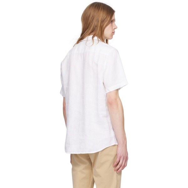  휴고 Hugo White Relaxed-Fit Shirt 241084M192036