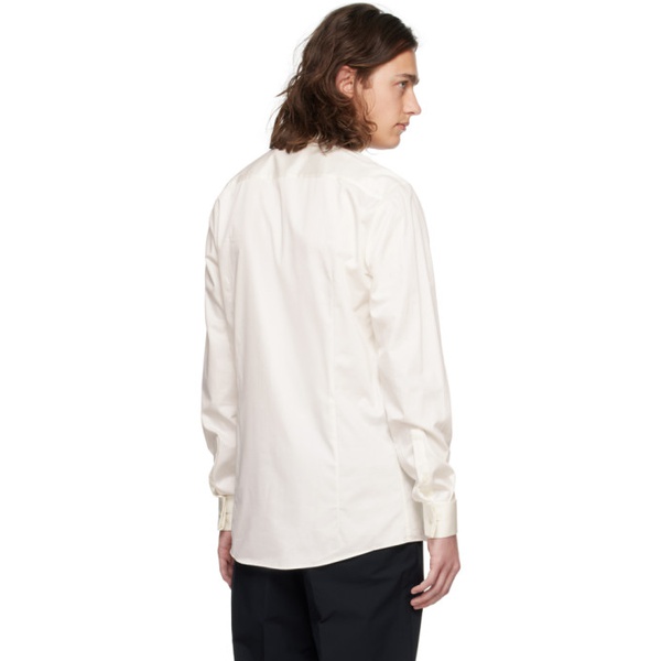  휴고 Hugo 오프화이트 Off-White Spread Collar Shirt 241084M192023