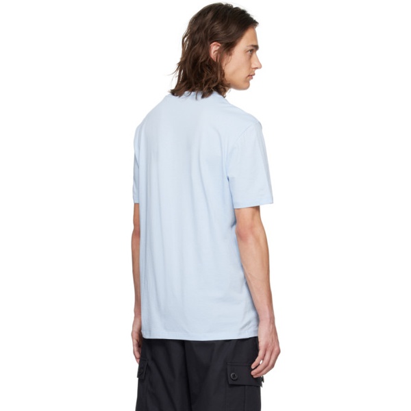  휴고 Hugo Blue Bonded T-Shirt 241084M213045