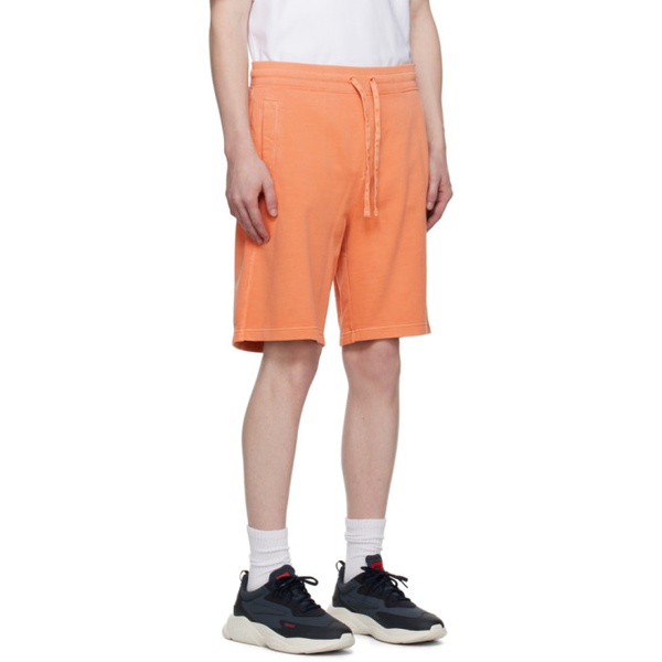  휴고 Hugo Orange Relaxed-Fit Shorts 231084M193011
