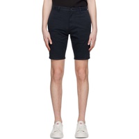 휴고 Hugo Navy Slim-Fit Shorts 231084M193028