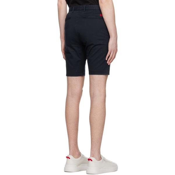  휴고 Hugo Navy Slim-Fit Shorts 231084M193028